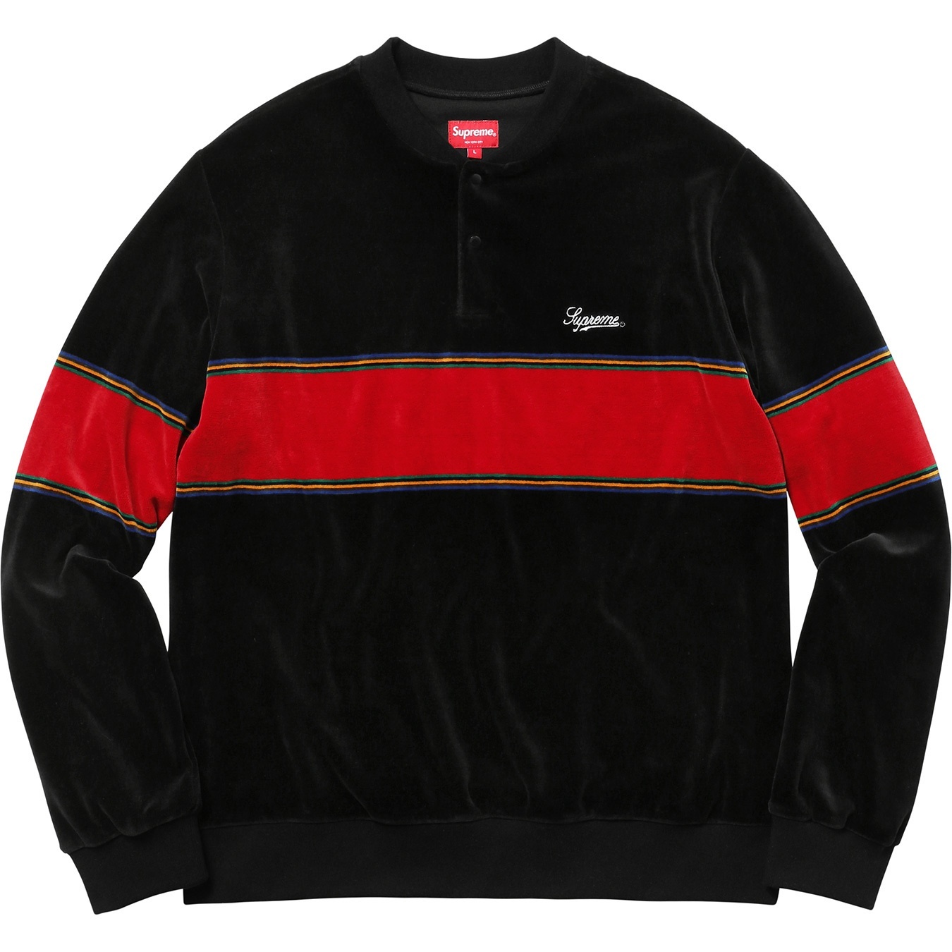Velour Snap Henley view 4